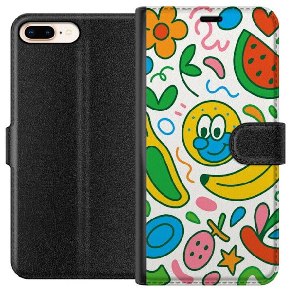 Apple iPhone 8 Plus Lompakkokotelo Perhosverho