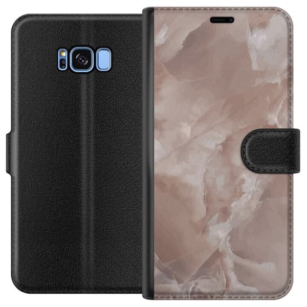Kompatibelt Lommeboketui til Samsung Galaxy S8 Marmor Rosa