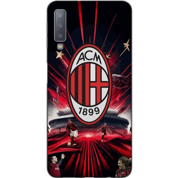 Samsung Galaxy A7 (2018) Gennemsigtig cover AC Milan