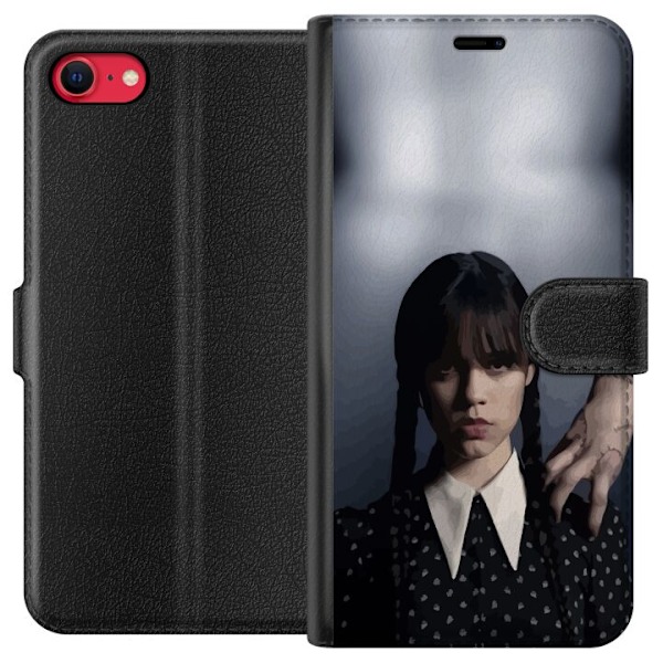 Apple iPhone 16e Lommeboketui Wednesday Addams