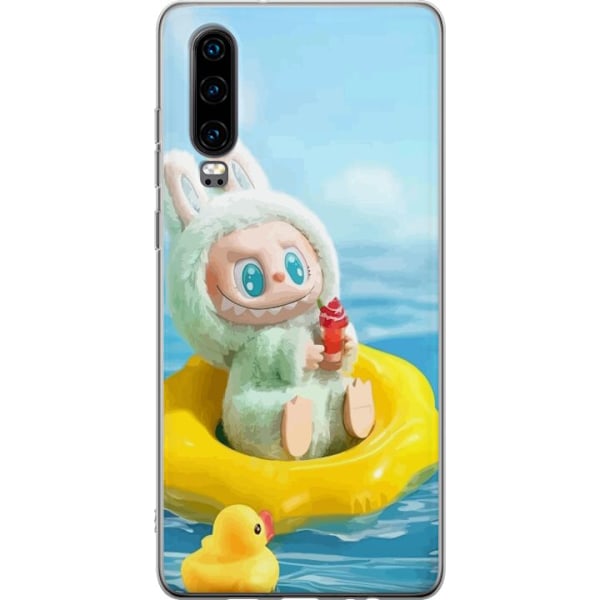 Huawei P30 Genomskinligt Skal Labubu Macaron Series