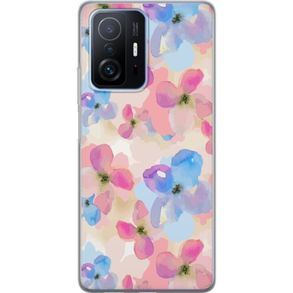 Xiaomi 11T Pro Gennemsigtig cover Blomsterlykke