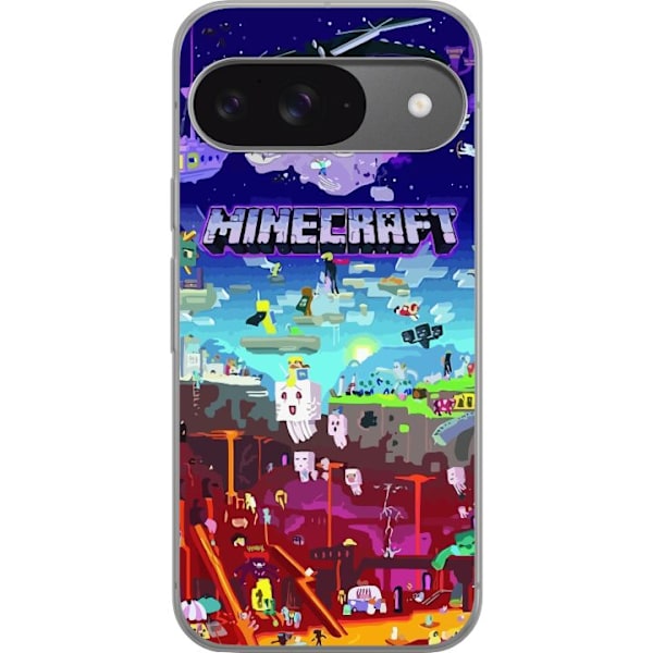 Google Pixel 9 Gennemsigtig cover Minecraft