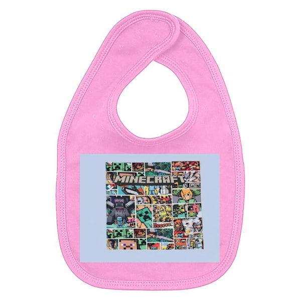 Baby Hagesmæk Minecraft Kunst Mørkrosa one size