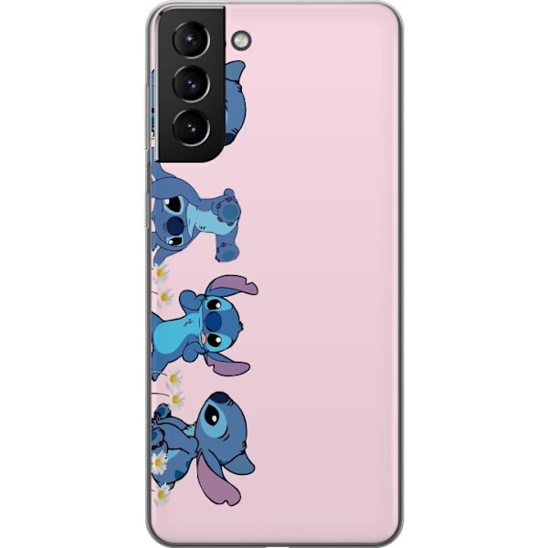 Samsung Galaxy S21+ 5G Läpinäkyvä kuori  Stitch Nauru & Lei