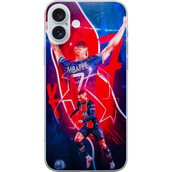 Apple iPhone 16 Plus Gennemsigtig cover Kylian Mbappé