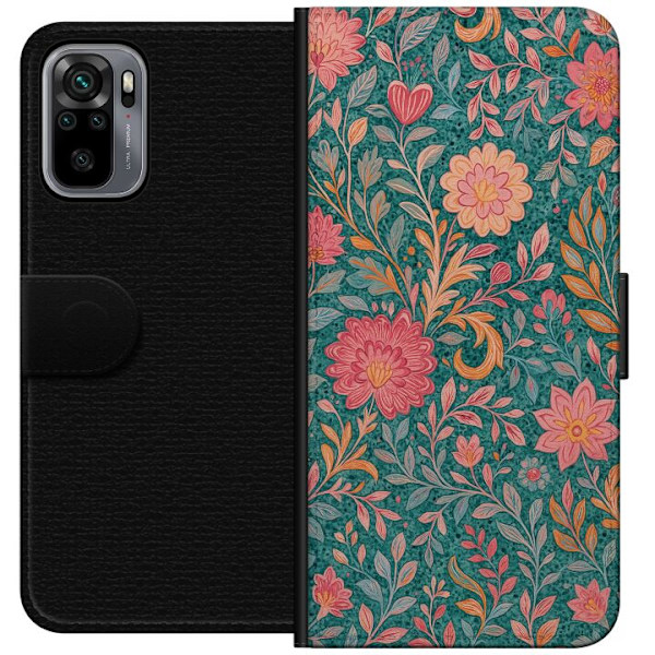 Xiaomi Redmi Note 10S Lompakkokotelo Floral Dream