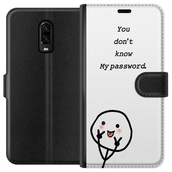 OnePlus 6T Tegnebogsetui Du Kender Ikke Mit Adgangskode