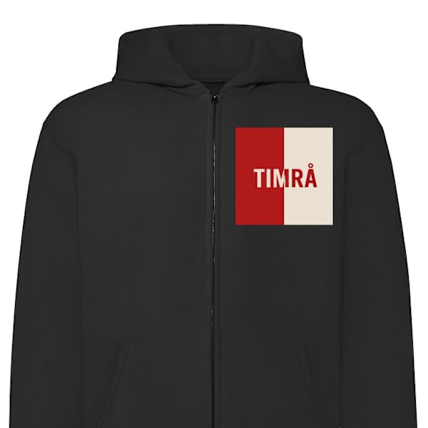 Zip-Hoodie | Hættetrøje med Lynlås til Voksne Timrå - Hockey sort M