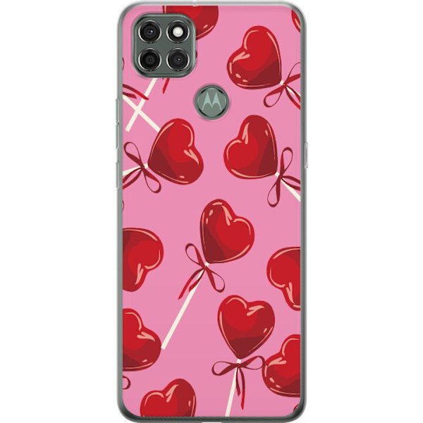 Motorola Moto G9 Power Gennemsigtig cover Valentinsdag Lollipo