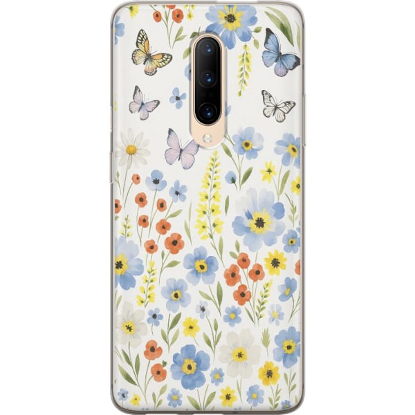 OnePlus 7 Pro Läpinäkyvä kuori Kesäkukat