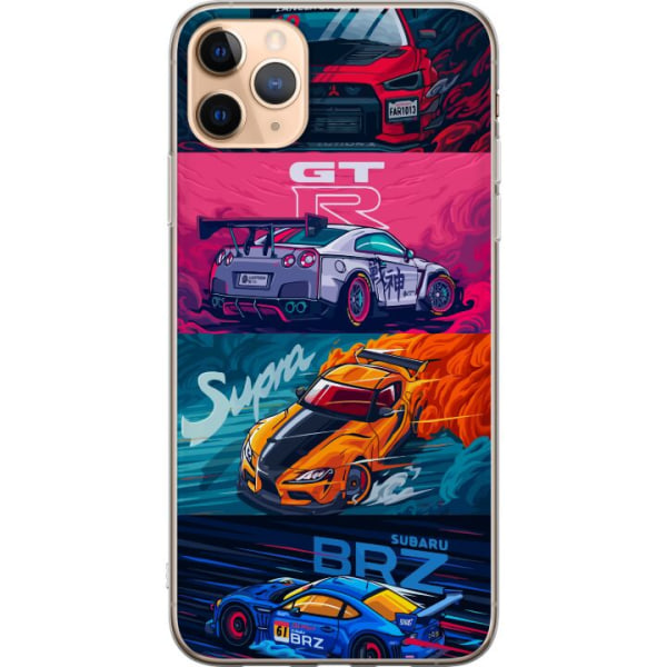 Apple iPhone 11 Pro Max Läpinäkyvä kuori Subaru Racing
