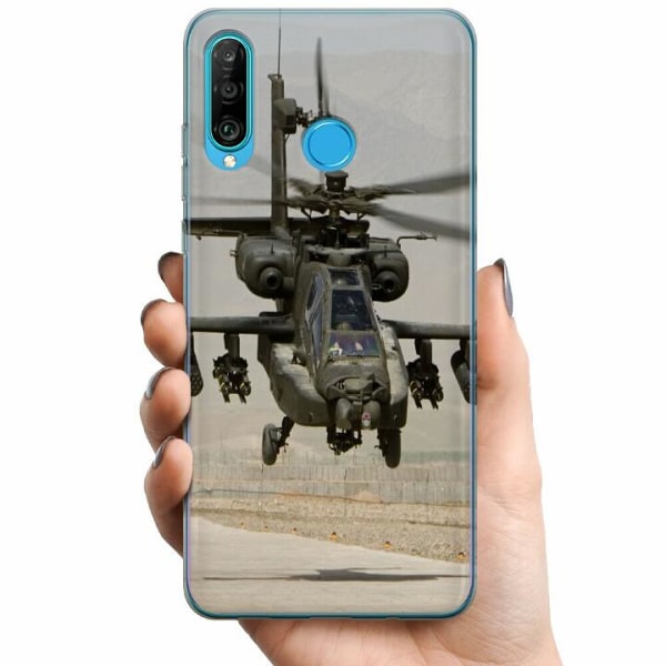 Huawei P30 lite TPU Mobilskal AH-64 Apache Attack Helicopter