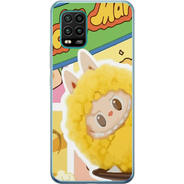 Xiaomi Mi 10 Lite 5G Genomskinligt Skal Labubu Wacky Mart Pop Mart Serie Samlarfigur Söt Design Populärt Motiv Figurserie Kreativ Art Toy