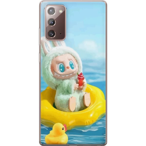 Samsung Galaxy Note20 Läpinäkyvä kuori Labubu Stripe Attack - Raidat kohtaavat hirviöt