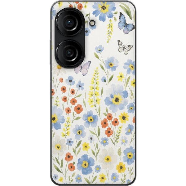 Asus Zenfone 10 Läpinäkyvä kuori Kesäkukat