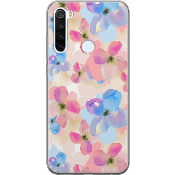 Xiaomi Redmi Note 8 Gennemsigtig cover Blomsterlykke