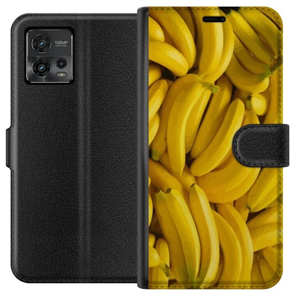 Motorola Moto G72 Tegnebogsetui Banan mønster