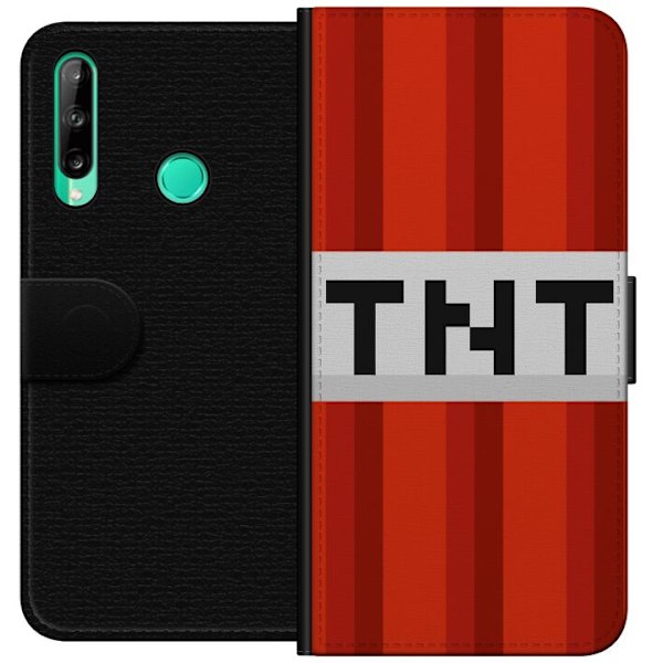 Huawei P40 lite E Tegnebogsetui Minecraft TNT