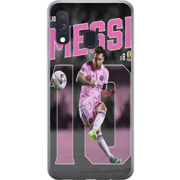 Samsung Galaxy A40 Gennemsigtig cover Lionel Messi
