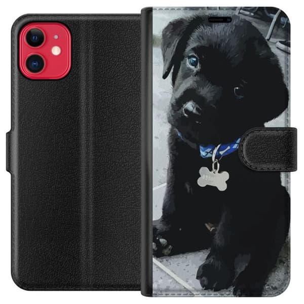 Kompatibel Tegnebogsetui til Apple iPhone 11 Hvalp