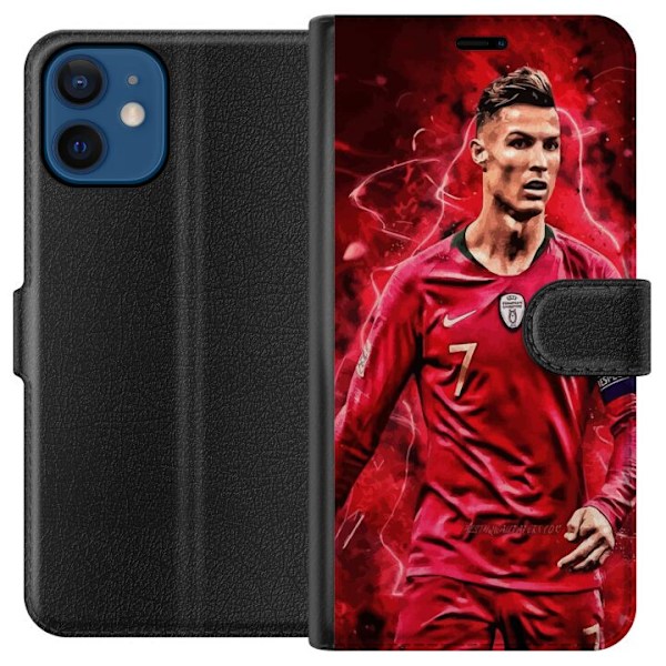 Apple iPhone 12 mini Lompakkokotelo Ronaldon Taidot - CR7 Suun
