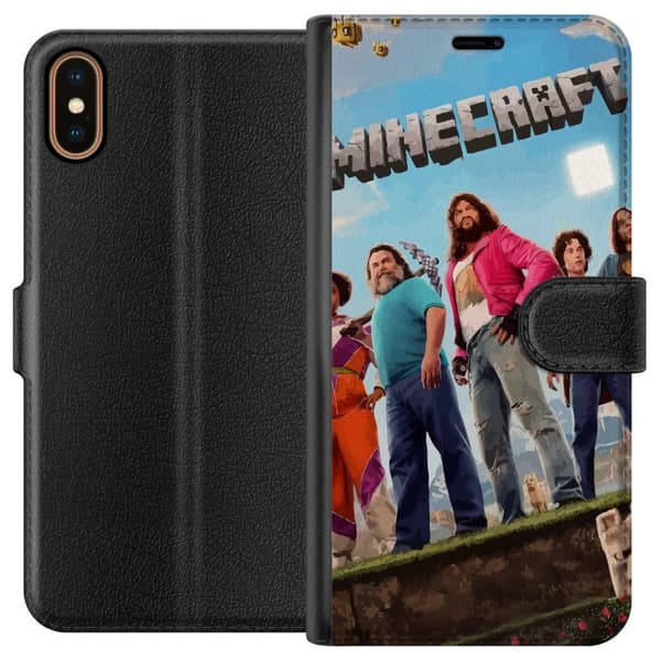 Kompatibel Tegnebogsetui til Apple iPhone X A Minecraft Movie