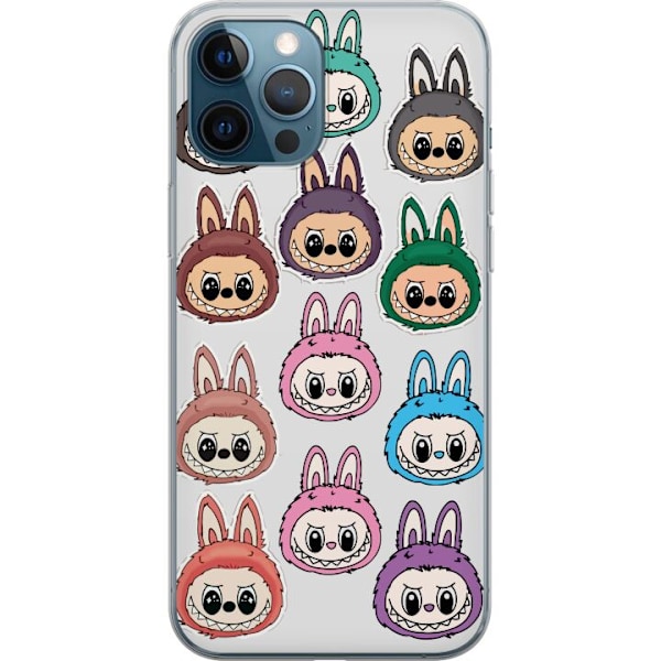 Apple iPhone 12 Pro Gennemsigtig cover Labubu Macaron Monster