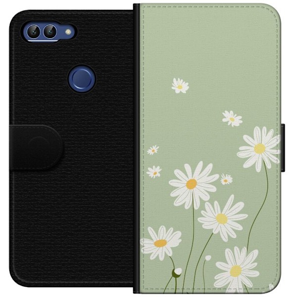 Huawei P smart Tegnebogsetui Præstekraver - blomstret mønste