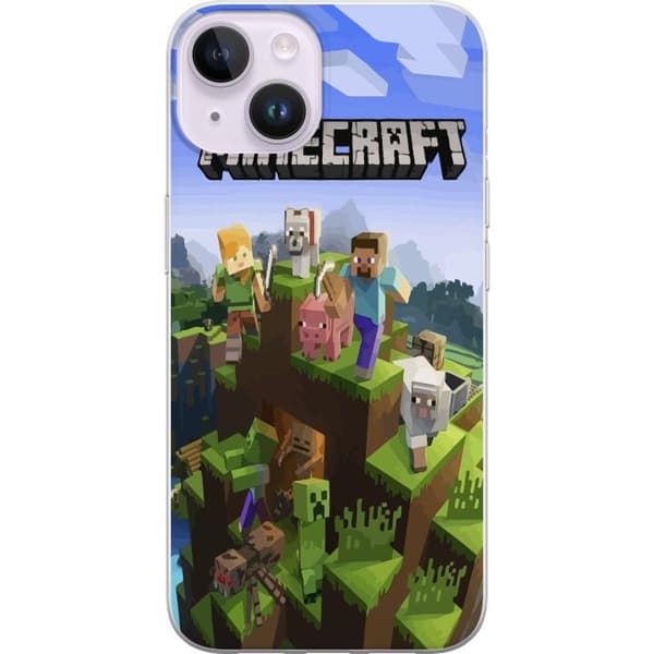 Kompatibelt Mobildeksel til Apple iPhone 14 Minecraft