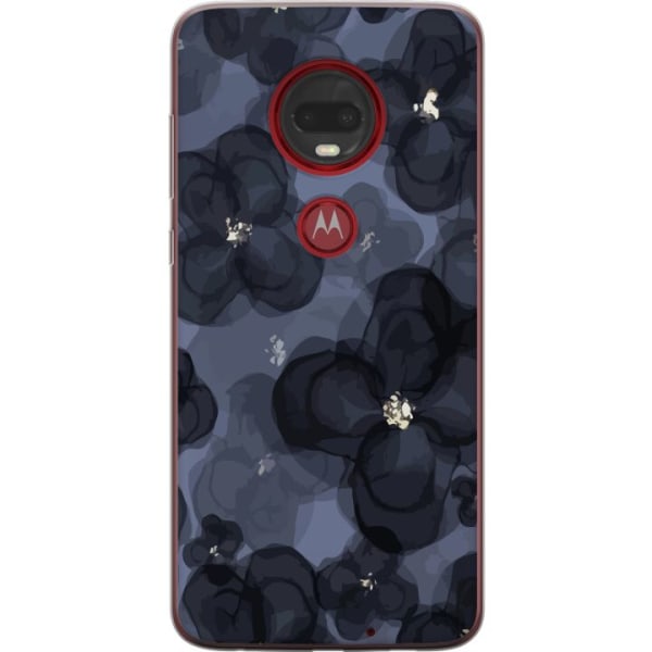 Motorola Moto G7 Plus Gennemsigtig cover Blomstermark