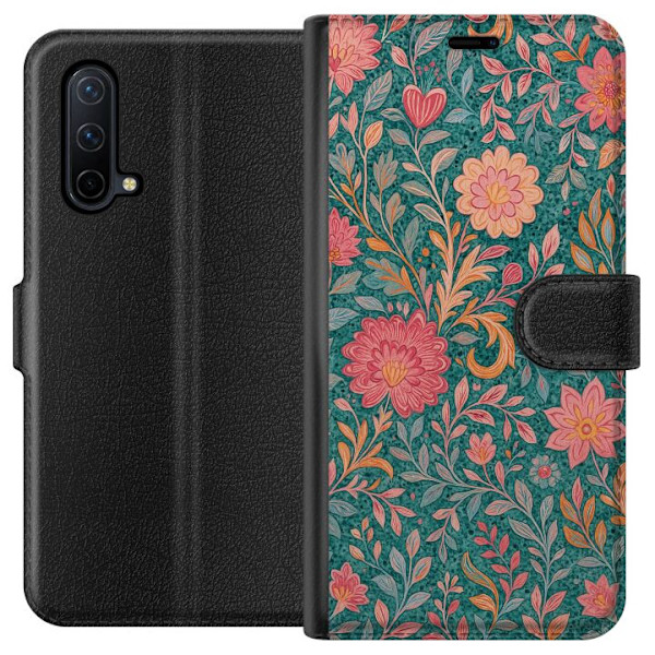 OnePlus Nord CE 5G Lompakkokotelo Floral Dream