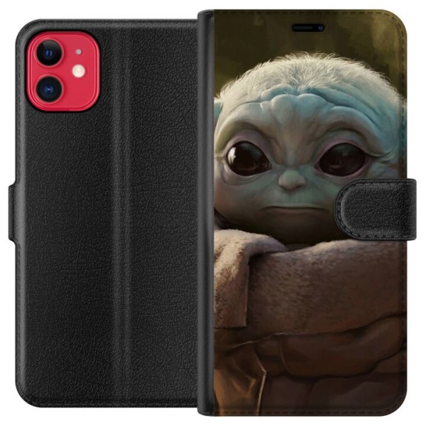 Apple iPhone 11 Tegnebogsetui Baby Yoda