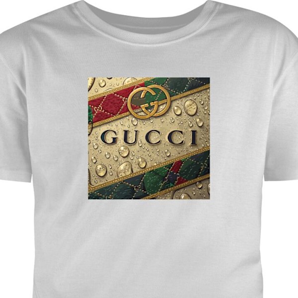 Barn-T-shirt | Bekväm T-shirt för Barn Gucci grå 12-13 År