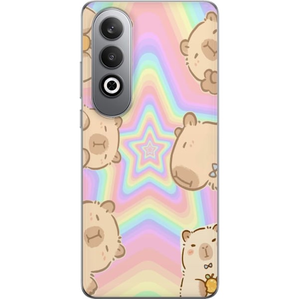 OnePlus Nord CE4 Genomskinligt Skal Kawaii Capybara Galaxy Sö