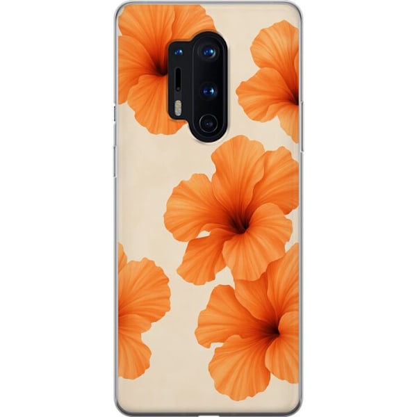 OnePlus 8 Pro Gjennomsiktig deksel Papaya Punch
