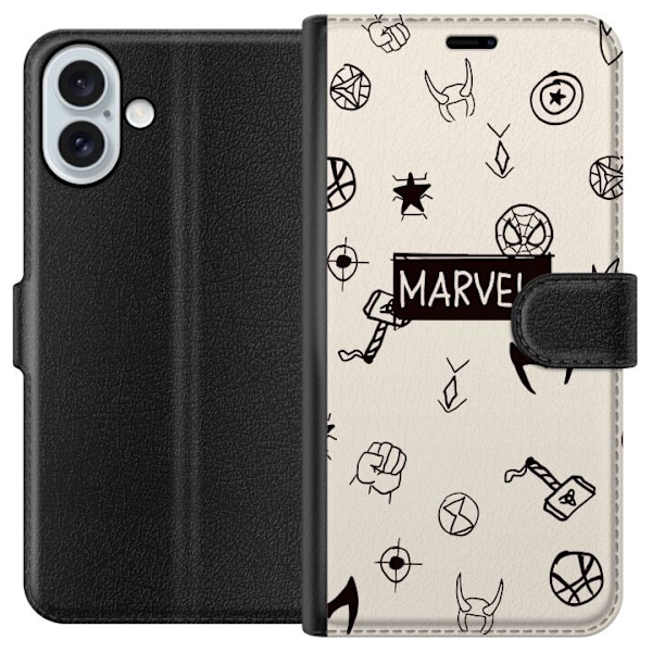 Apple iPhone 16 Plus Tegnebogsetui Marvel