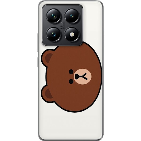 Xiaomi 14T Genomskinligt Skal Round Bear