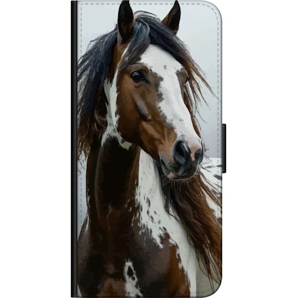Xiaomi Redmi Note 9 Pro Lompakkokotelo Hevonen Eläimet Aihe Graafinen Suunnittelu Luonto Vahva Aihe Suosittu Taide Eläinten Teema Ratsastus