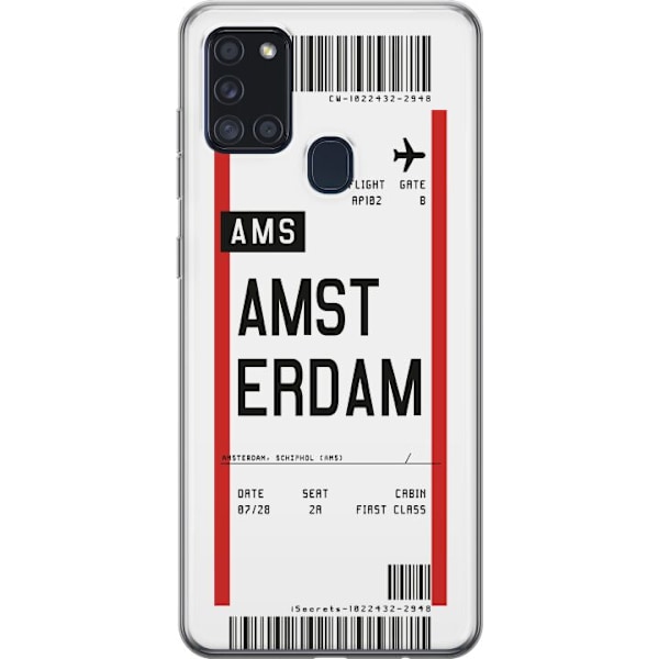 Samsung Galaxy A21s Gennemsigtig cover Amsterdam