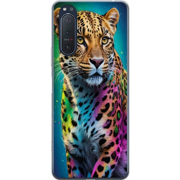 Sony Xperia 5 II Gennemsigtig cover Leopard