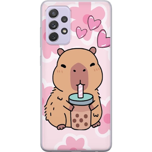 Samsung Galaxy A52s 5G Genomskinligt Skal Kawaii Capybara Hjä