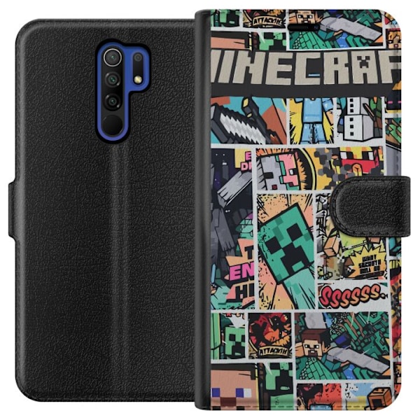 Xiaomi Redmi 9 Lompakkokotelo Minecraft Taide