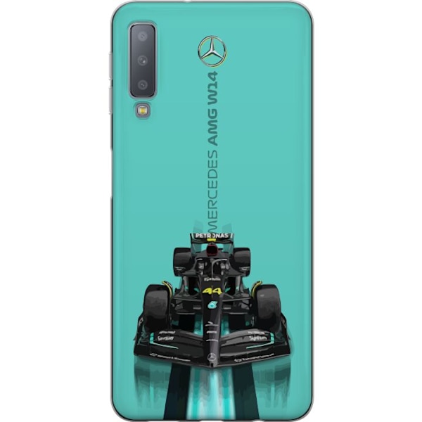 Samsung Galaxy A7 (2018) Gennemsigtig cover Mercedes F1