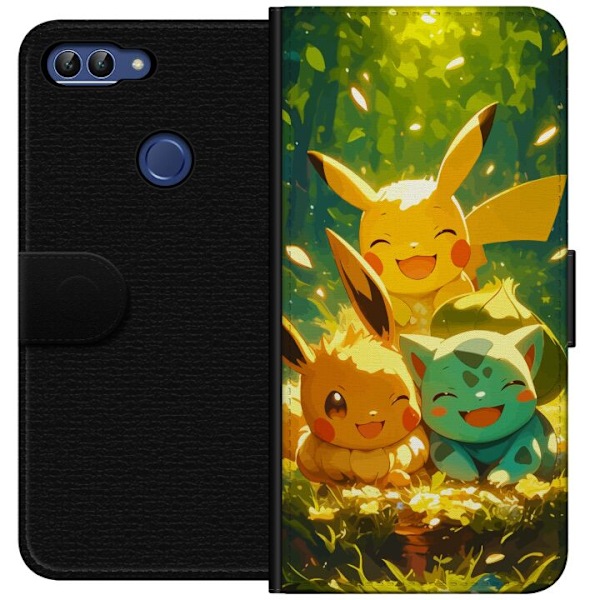 Huawei P smart Lommeboketui Pixelmonster spillstil - fargerik