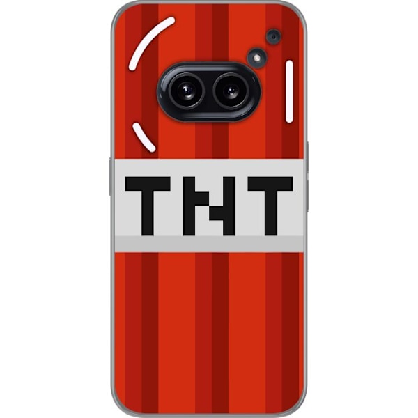 Nothing Phone (2a) Läpinäkyvä kuori Minecraft TNT