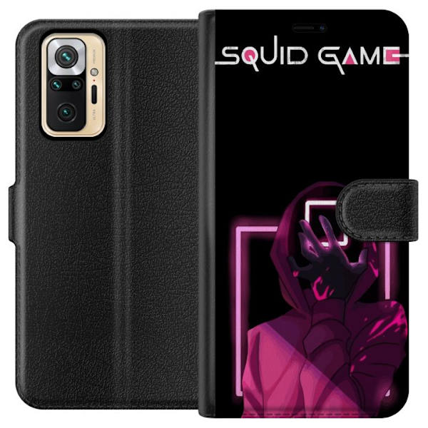Xiaomi Redmi Note 10 Pro Plånboksfodral Squid Game Tema Populär Serie Motiv Grafiskt Ikoniskt Design Asiatisk Popkultur Spänning Drama