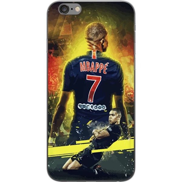 Apple iPhone 6s Plus Läpinäkyvä kuori Kylian Mbappé