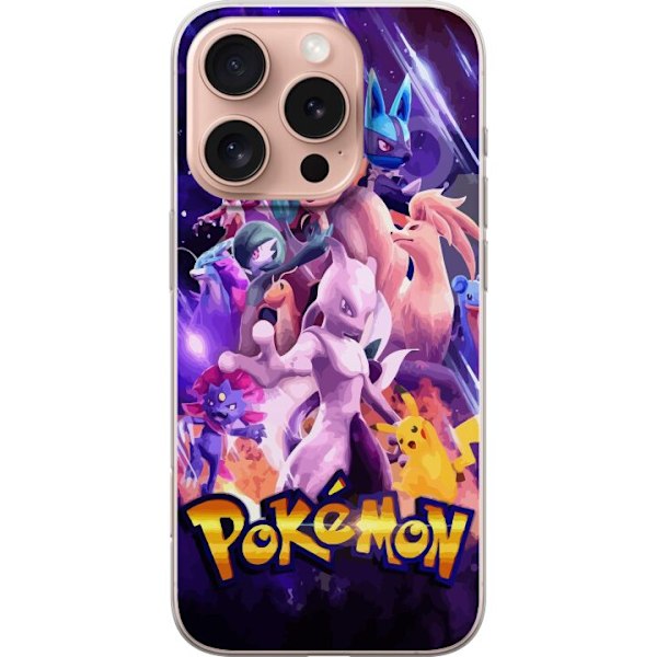 Apple iPhone 16 Pro Läpinäkyvä kuori Pokemon