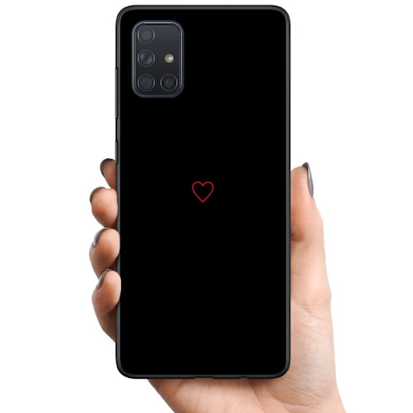 Samsung Galaxy A71 TPU Mobilcover Hjerte